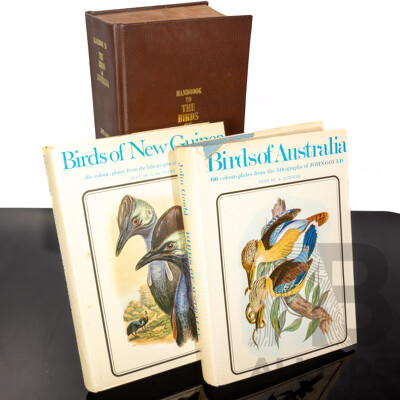 Handbook to the Birds of Australia, J Gould, Lansdowne Press, 1972 Hardcover Along with J Gould's Birds of Australia & Birds of New Guinea, Both Hardcovers with Dust Jackets