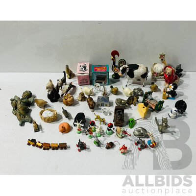 Collection Animal Themed Ornaments in Various Mediums