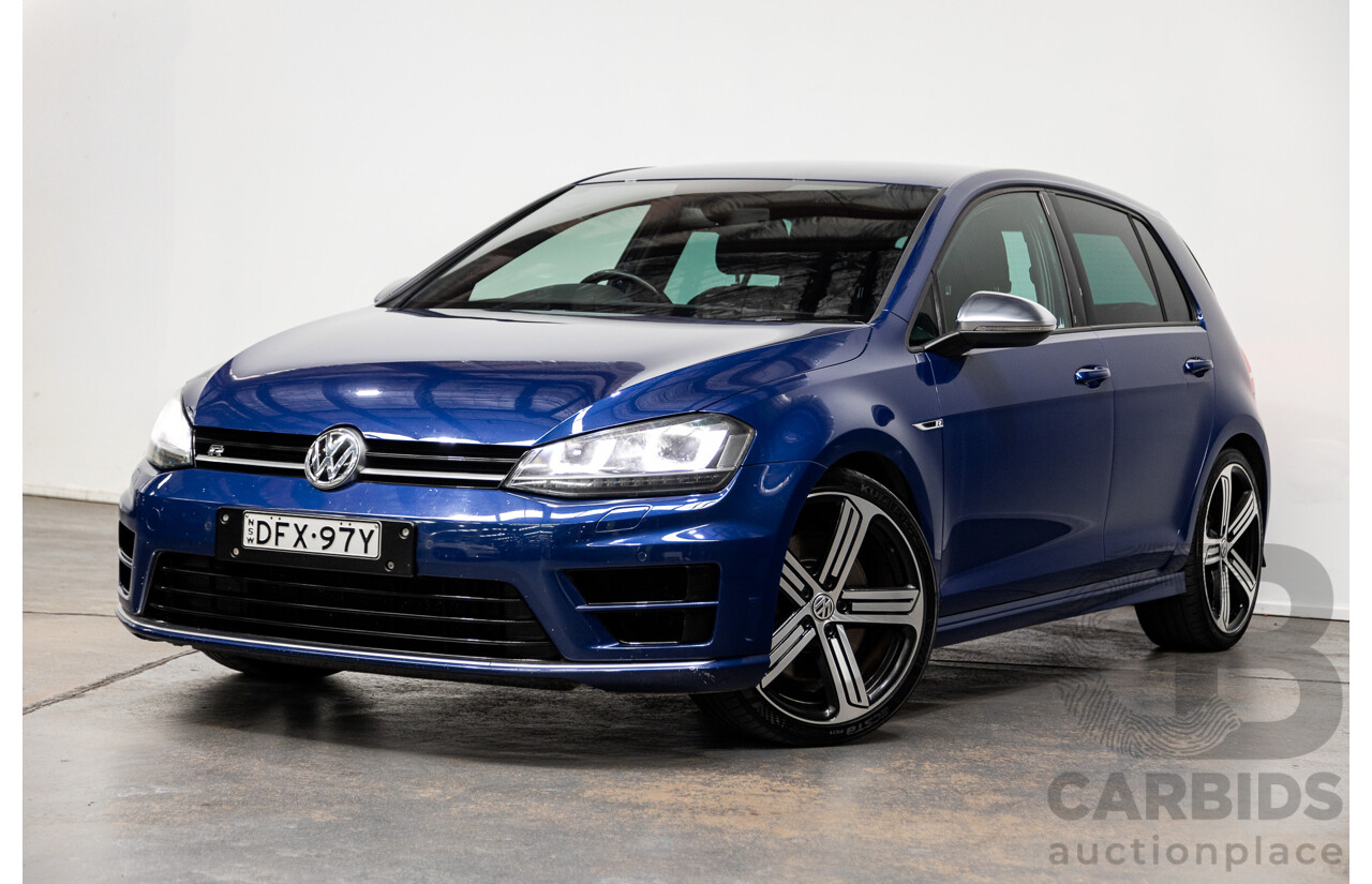 06/2016 Volkswagen Golf R AWD AU MY17 5D Hatchback Blue 2.0L