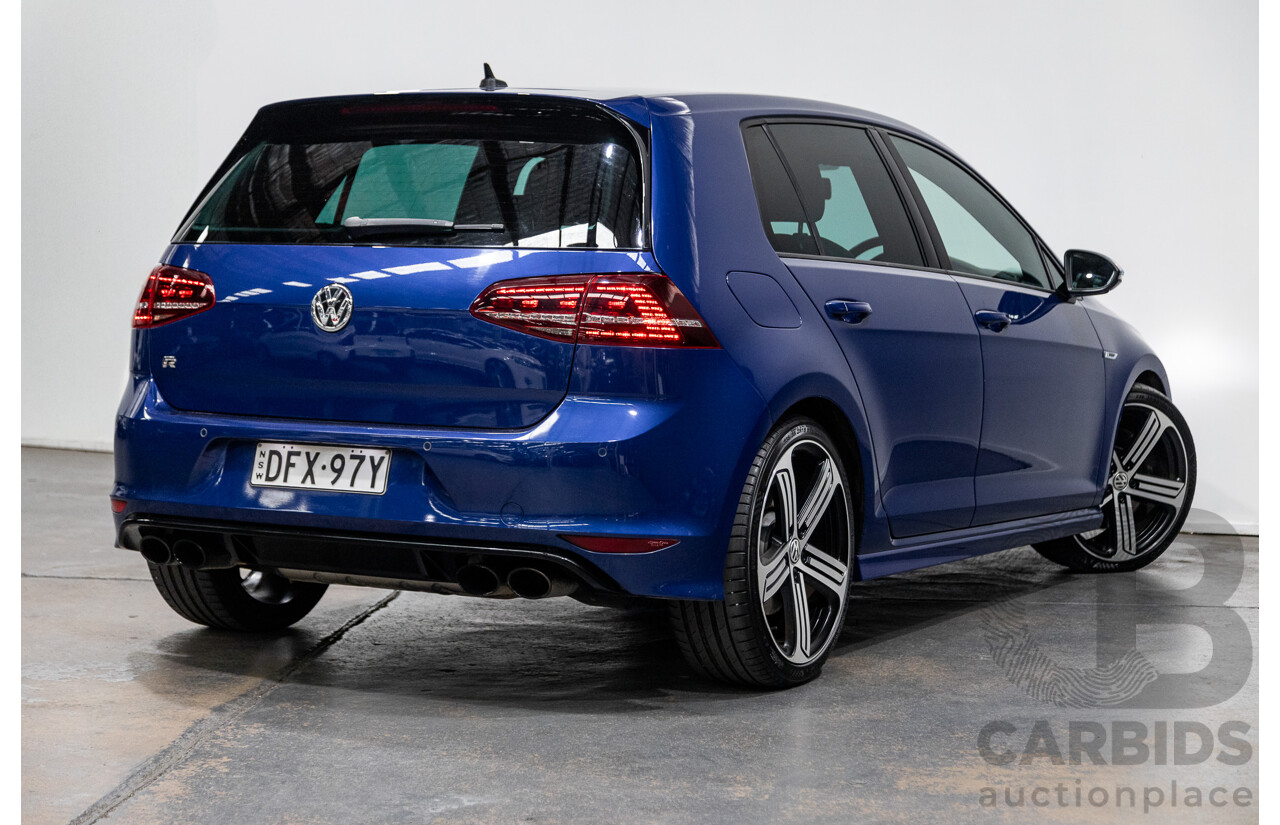 06/2016 Volkswagen Golf R AWD AU MY17 5D Hatchback Blue 2.0L