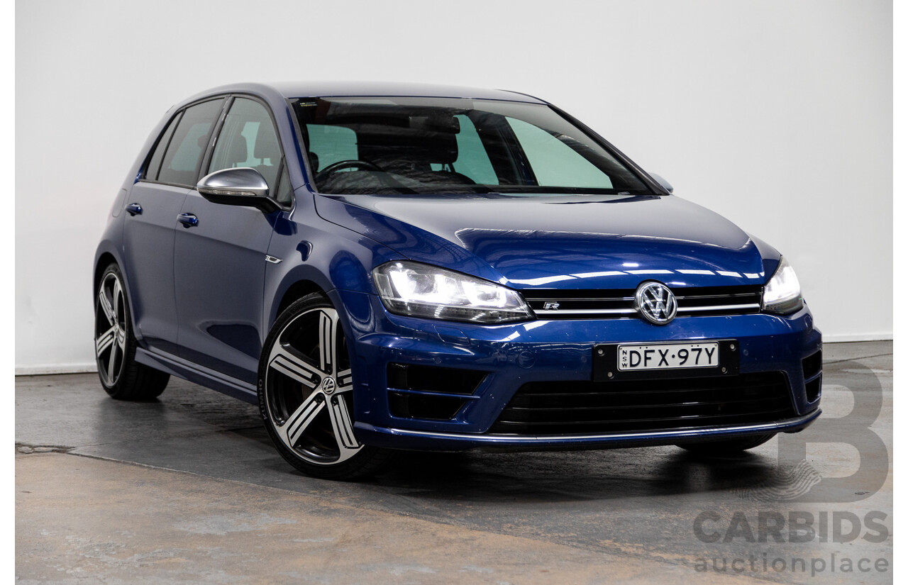 06/2016 Volkswagen Golf R AWD AU MY17 5D Hatchback Blue 2.0L