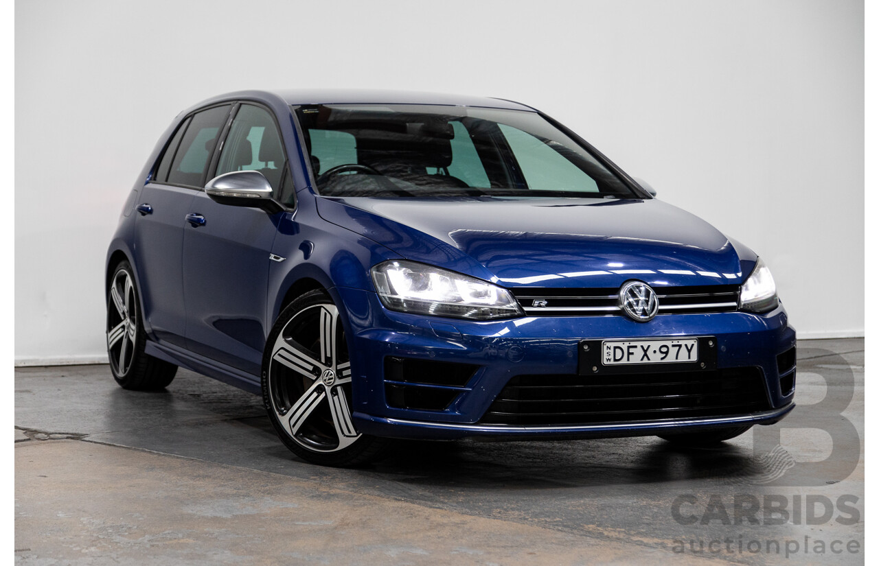 06/2016 Volkswagen Golf R AWD AU MY17 5D Hatchback Blue 2.0L