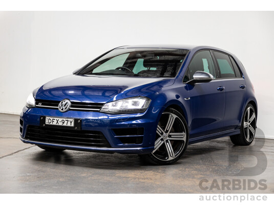 06/2016 Volkswagen Golf R AWD AU MY17 5D Hatchback Blue 2.0L