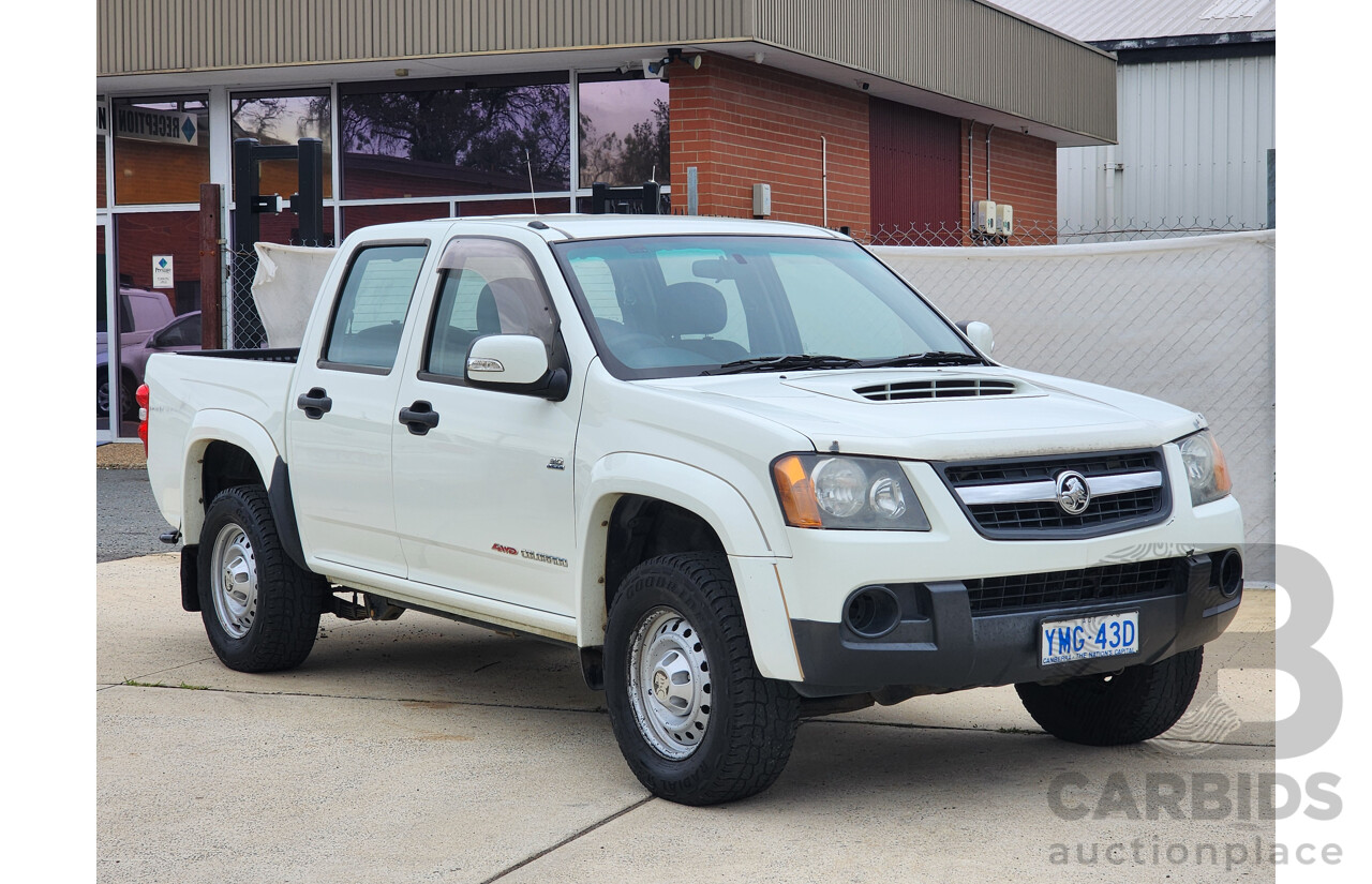 8/2010 Holden Colorado LX (4x4) RC MY10 Crew Cab P/Up White 3.0L