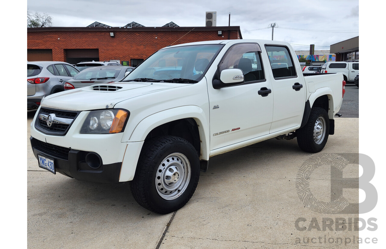 8/2010 Holden Colorado LX (4x4) RC MY10 Crew Cab P/Up White 3.0L