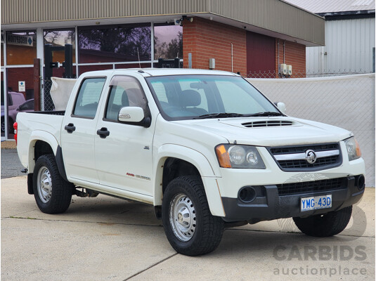 8/2010 Holden Colorado LX (4x4) RC MY10 Crew Cab P/Up White 3.0L