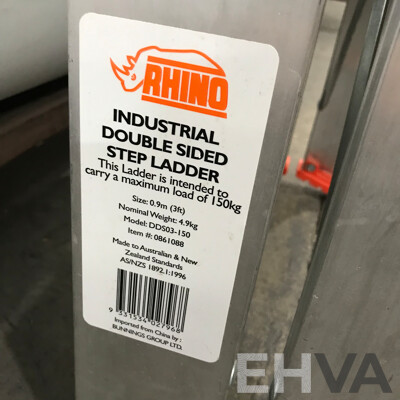 Rhino Industrial Double-Sided Step Ladder