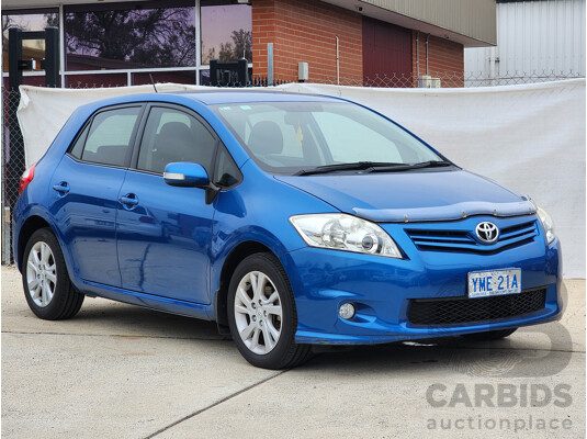 12/2011 Toyota Corolla Ascent Sport ZRE152R MY11 5d Hatchback Blue 1.8L