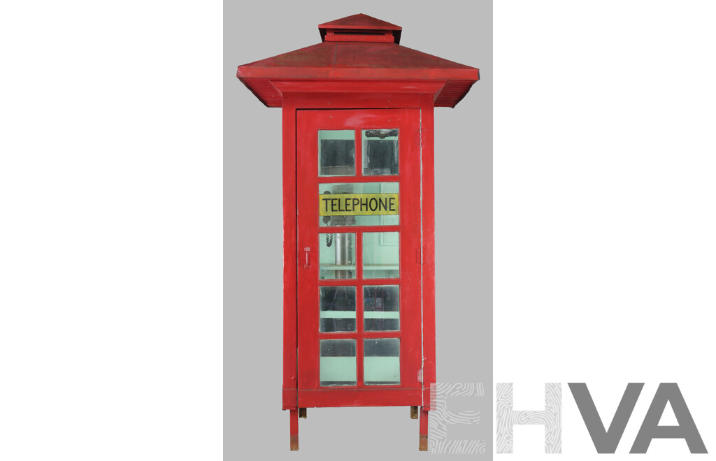 Vintage Red Australian Phone Box