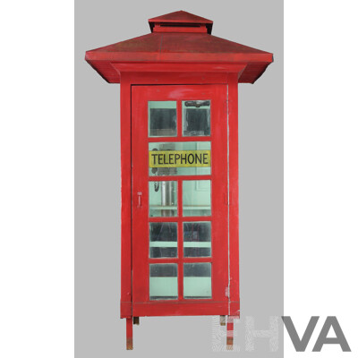 Vintage Red Australian Phone Box