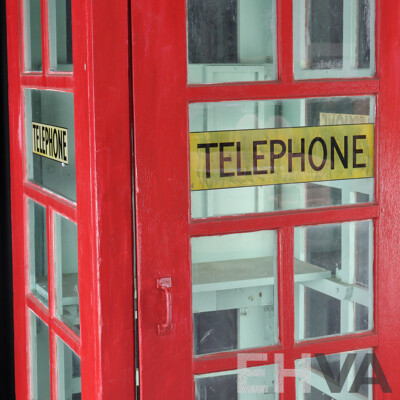 Vintage Red Australian Phone Box