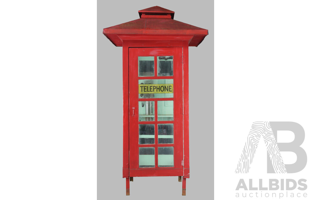 Vintage Red Australian Phone Box