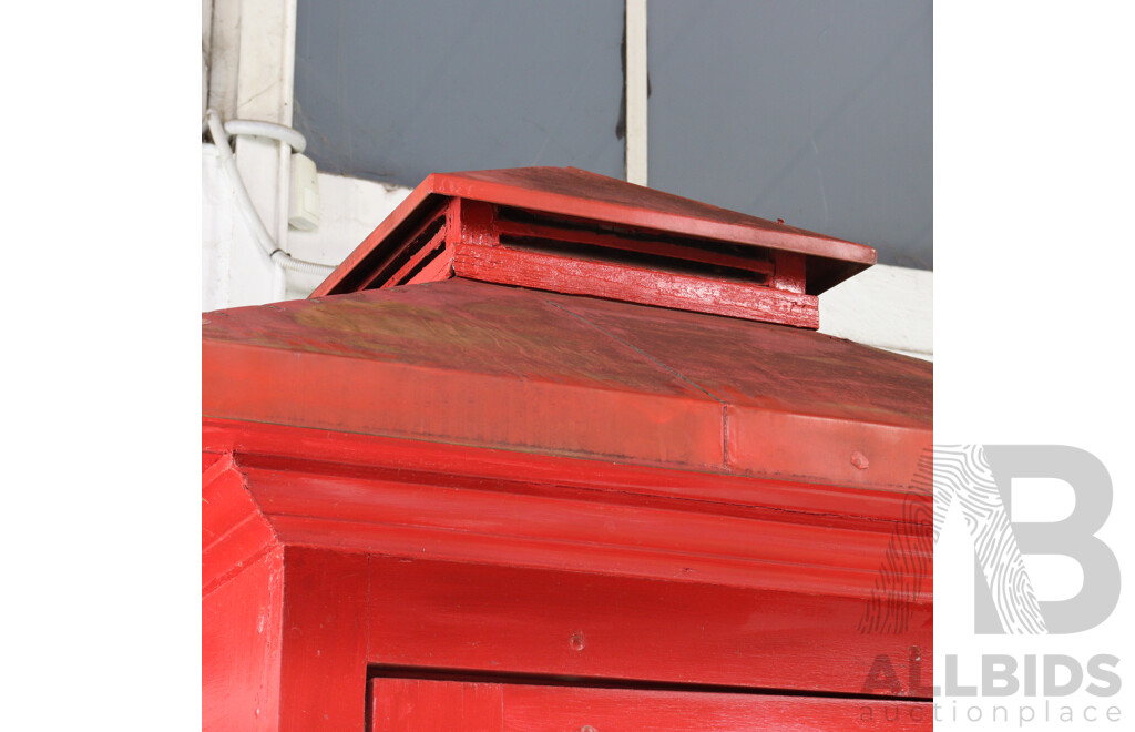 Vintage Red Australian Phone Box