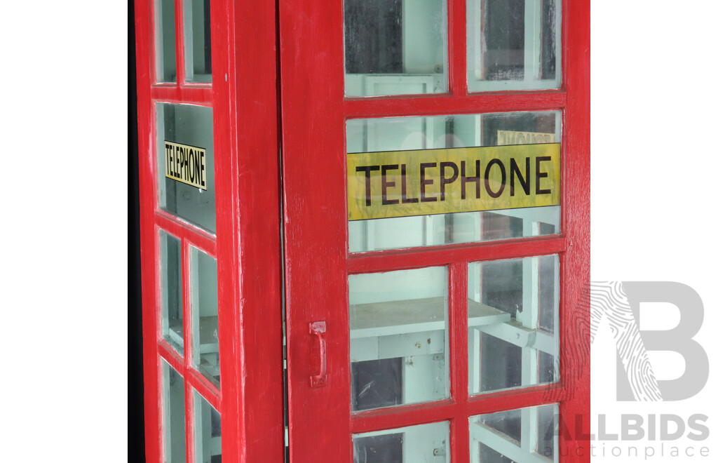 Vintage Red Australian Phone Box