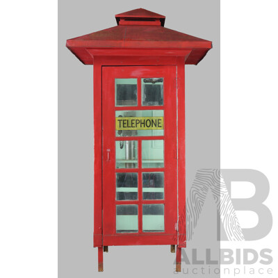 Vintage Red Australian Phone Box