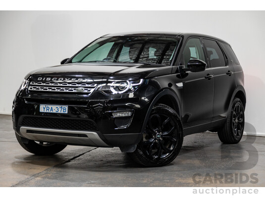 11/2017 Land Rover Discovery Sport (AWD) TD4 132kW HSE 7 SEAT LC MY17 4D Wagon Santorini Black Metallic Turbo Diesel 2.0L