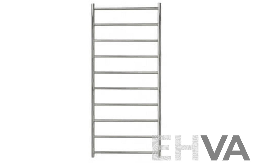 Forme Manhattan Series Round 10 Bar Heated Towel Rail - 1340mm - Brand New - RRP $1270.00