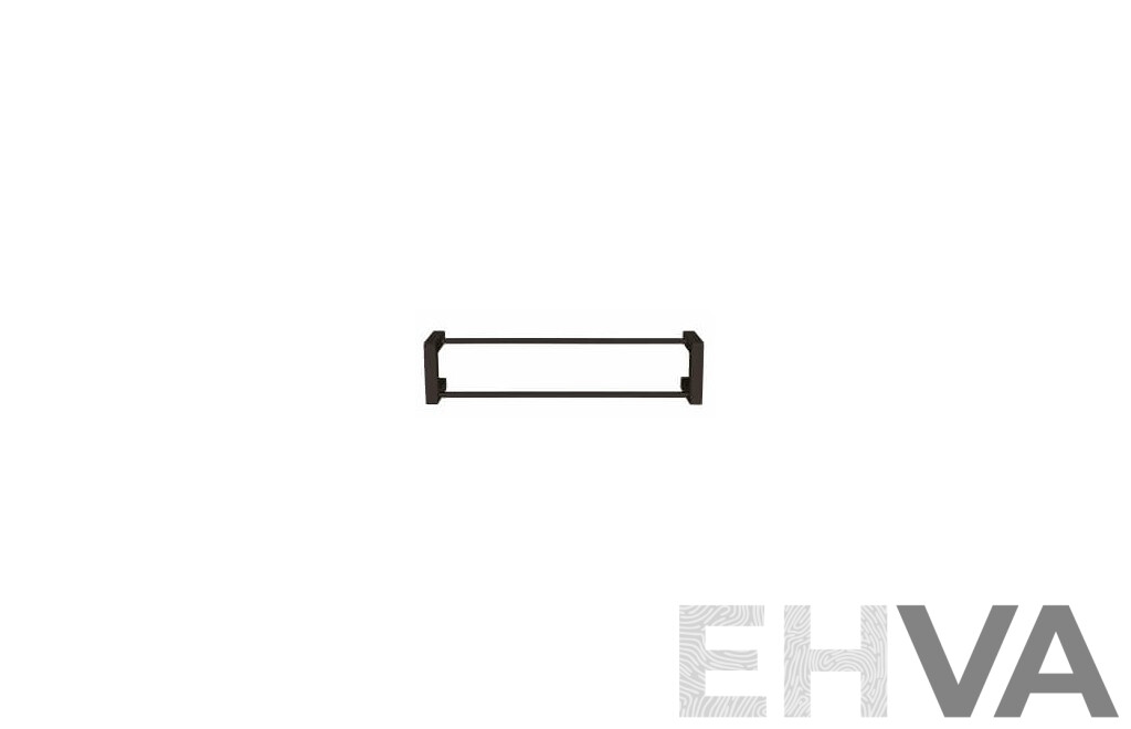 Forme 600mm Black Satin Double Towel Rail(Square) - Lot of Three - Brand New - RRP $900.00