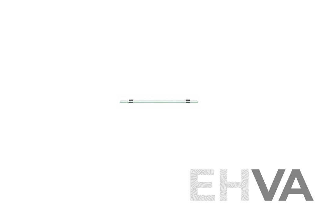 Forme 450mm Black Satin Stainless Steel Glass Shelf(Square) - Lot of Five - Brand New - ORP $400.00
