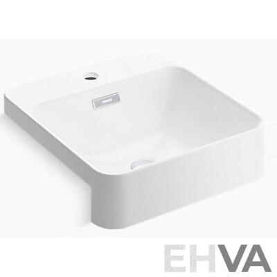 Kohler Forefront Square Semi Recessed Basin with Tap Hole  - Brand New - ORP $499.00