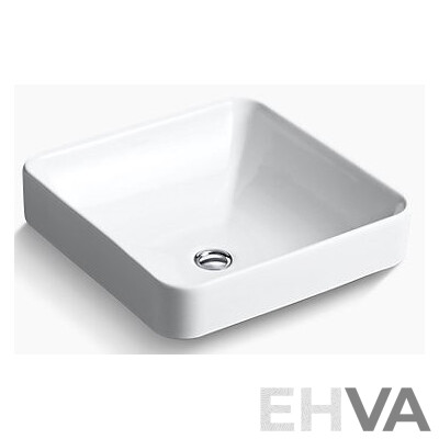 Kohler Forefront Square Vessel Countertop Ceramic Basin  - Brand New - ORP $459.00