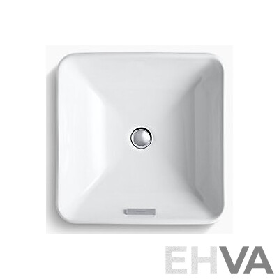 Kohler Forefront Square Vessel Countertop Ceramic Basin  - Brand New - ORP $459.00