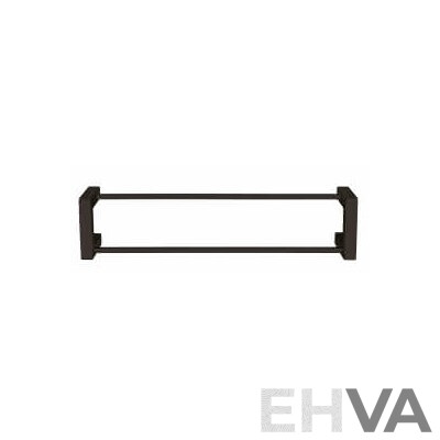 Forme 600mm Black Satin Double Towel Rail(Square) - Lot of Three - Brand New - RRP $900.00