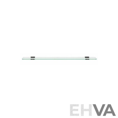 Forme 450mm Black Satin Stainless Steel Glass Shelf(Square) - Lot of Five - Brand New - ORP $400.00