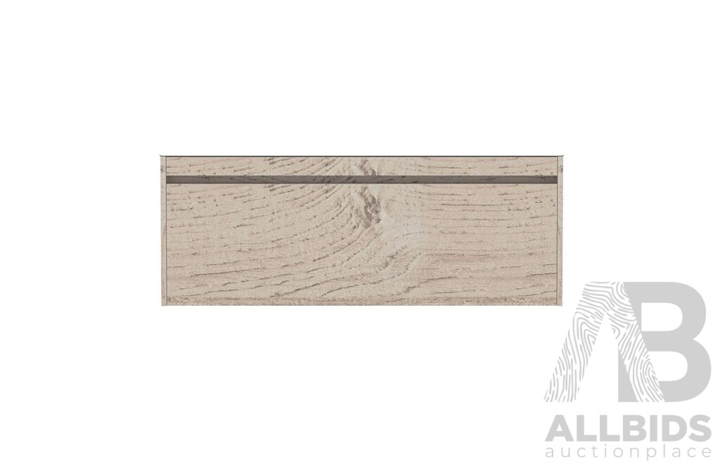 Forme Madrid 1200mm Wall Hung Vanity(Light Ash) with Artificial Stone Top(Victoria Grey) and White Basin - Brand New - ORP $1300.00