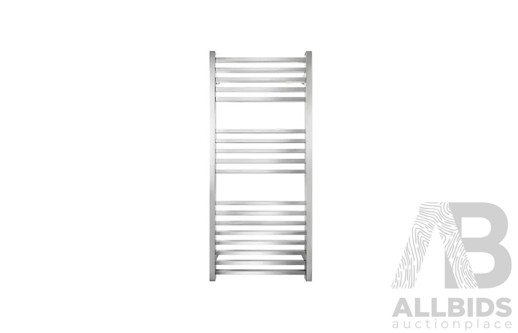 Forme 18 Bar Stainless Steel Premium Heated Towel Rail(Square) - 1150mm - Brand New - ORP $1580.00