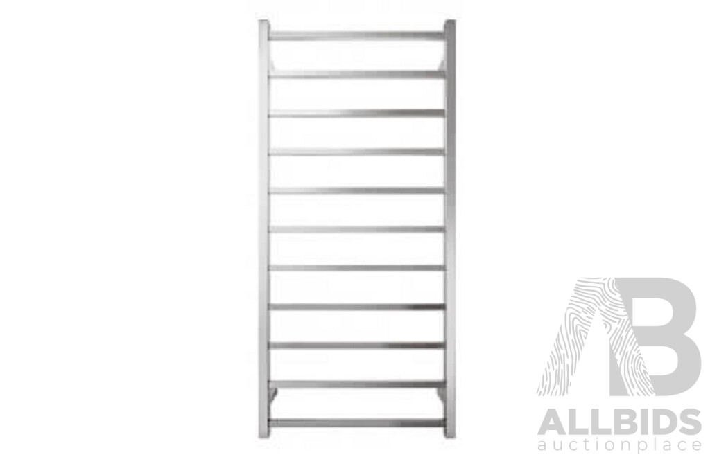 Forme Staten Series Square 12 Bar Heated Towel Rail - 1300mm - Brand New - ORP $1185.00