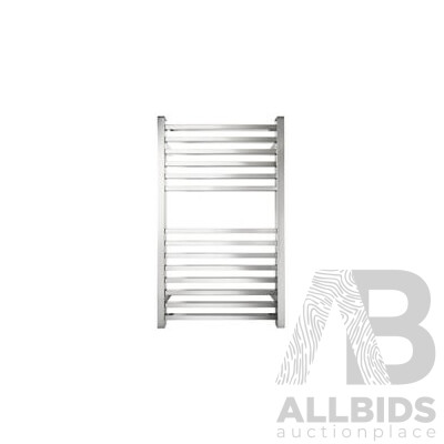Forme Premium Square 14 Bar Heated Towel Rail - 850mm - Brand New - ORP $1269.00