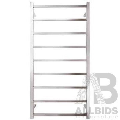 Forme Retro 9 Bar Plug in Square Heated Towel Rail(Lot of Five) - 1200mm - Brand New - ORP $2500.00
