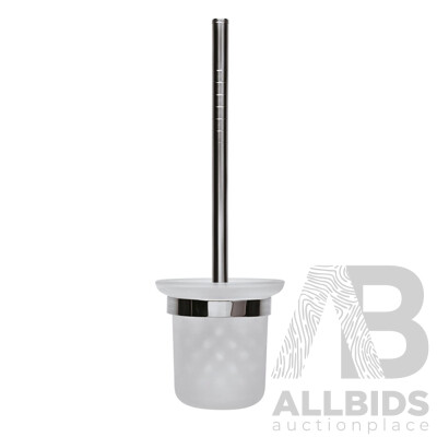 Forme Wall Mountable Toilet Brush and Holder(Round) - Lot of Four - Brand New - ORP $550.00