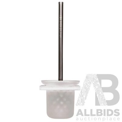 Forme Wall Mountable Toilet Brush and Holder(Square) - Lot of Four - Brand New - ORP $550.00
