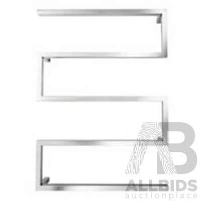 Forme Snake Stainless Steel Five Bar Heated Towel Rail(Square) - 895mm - Brand New - ORP $699.00