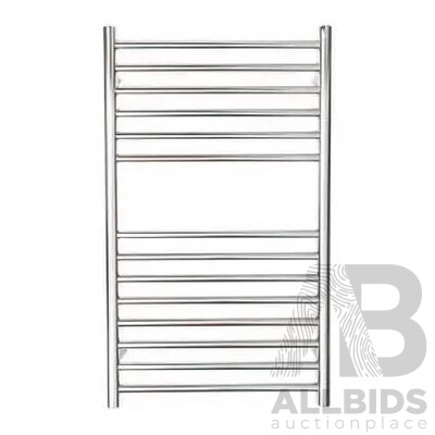 Forme 14 Bar Stainless Steel Premium Heated Towel Rail(Round) - 850mm - Brand New - ORP $1019.00