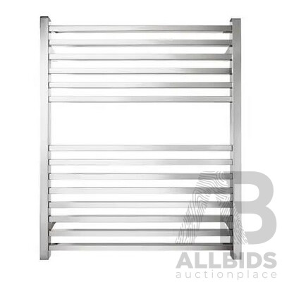 Forme 14 Bar Stainless Steel Premium Heated Towel Rail(Square) - 850mm - Brand New - ORP $1399.00