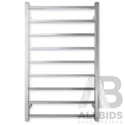 Forme Staten Series Square Nine Bar Heated Towel Rail - 1000mm - Brand New - ORP $800.00