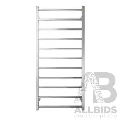 Forme 11 Bar Stainless Steel Premium Heated Towel Rail(Square) - 1280mm - Brand New - ORP $1410.00