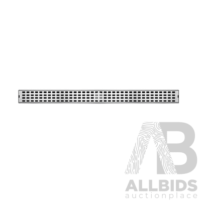 Forme 800mm Stainless Steel Rectangle Holes Wide Channel Shower Drain - ORP $209.00