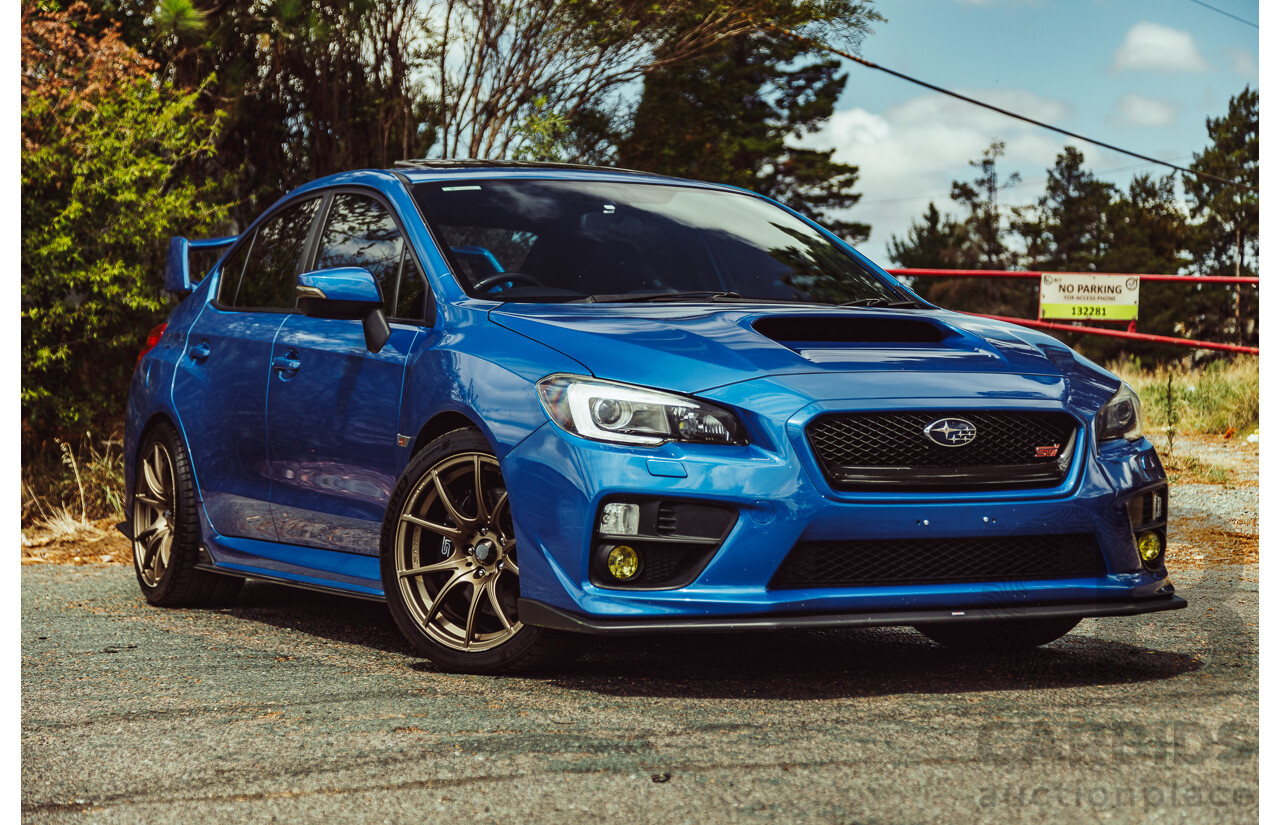 02/2015 Subaru WRX STi Premium (AWD) VA MY15 4d Sedan World Rally Blue Turbo 2.5L