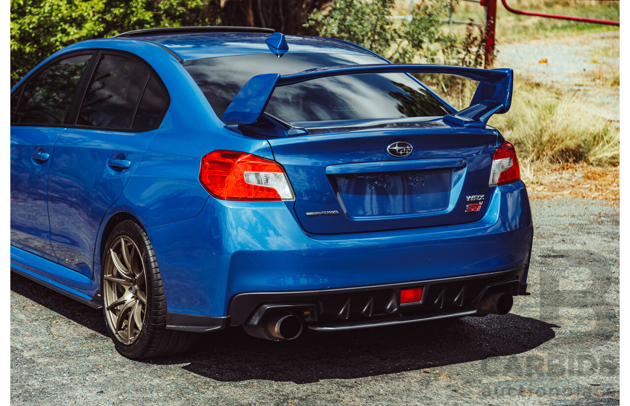 02/2015 Subaru WRX STi Premium (AWD) VA MY15 4d Sedan World Rally Blue Turbo 2.5L