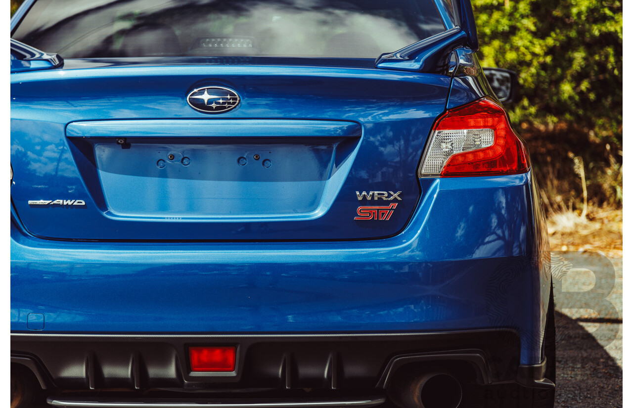 02/2015 Subaru WRX STi Premium (AWD) VA MY15 4d Sedan World Rally Blue Turbo 2.5L