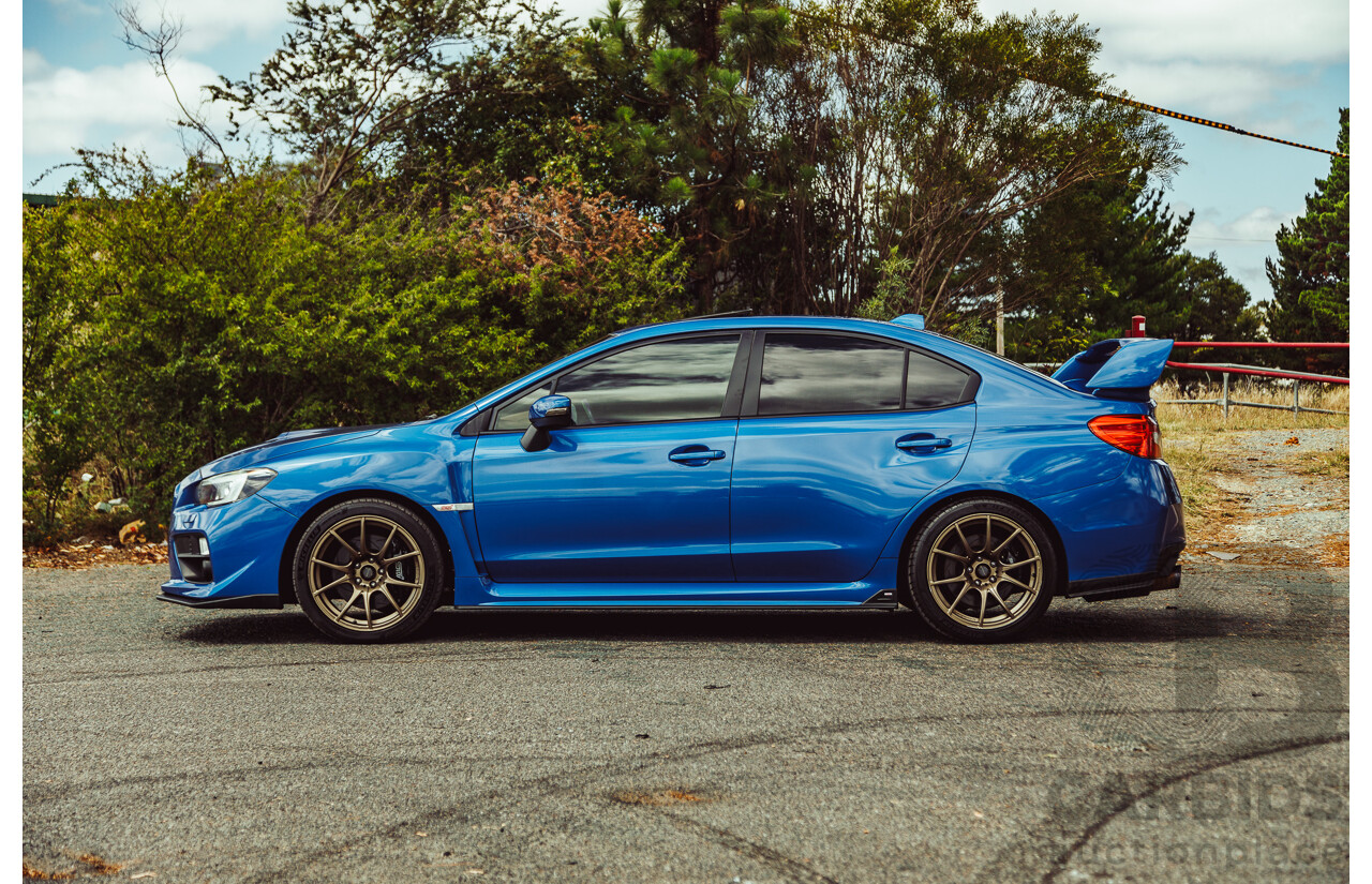 02/2015 Subaru WRX STi Premium (AWD) VA MY15 4d Sedan World Rally Blue Turbo 2.5L