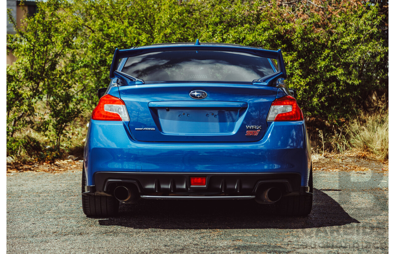 02/2015 Subaru WRX STi Premium (AWD) VA MY15 4d Sedan World Rally Blue Turbo 2.5L