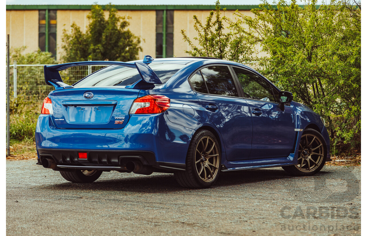 02/2015 Subaru WRX STi Premium (AWD) VA MY15 4d Sedan World Rally Blue Turbo 2.5L