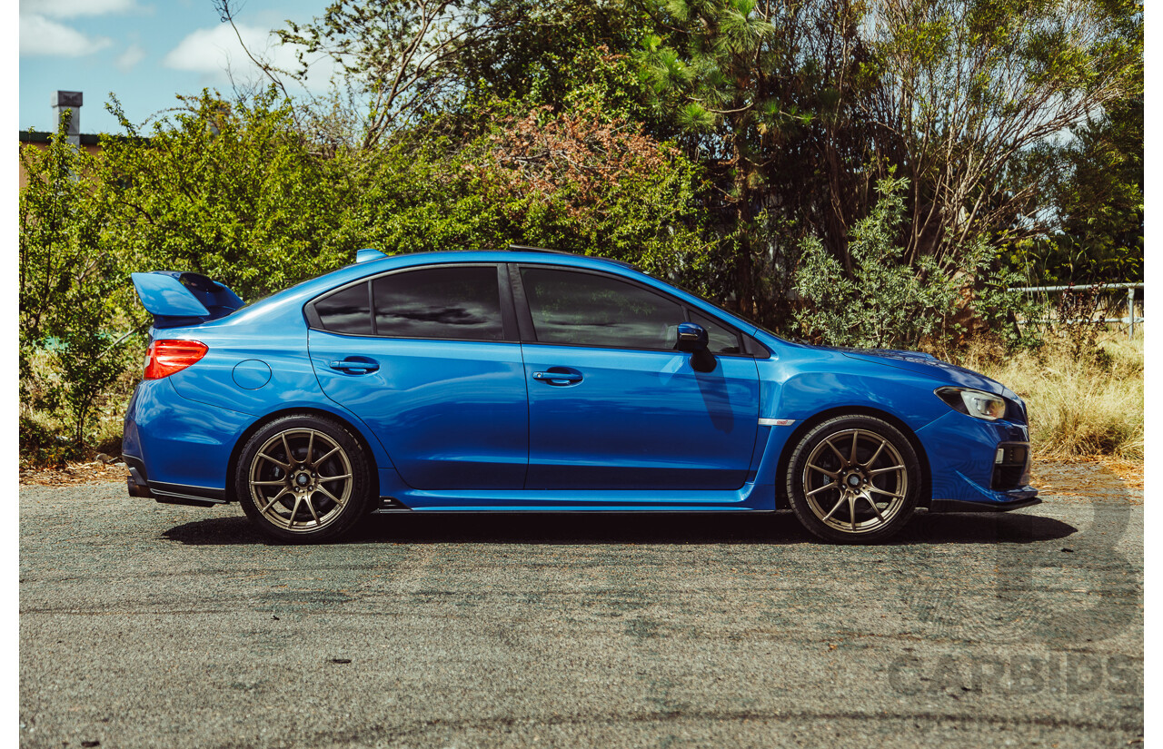 02/2015 Subaru WRX STi Premium (AWD) VA MY15 4d Sedan World Rally Blue Turbo 2.5L