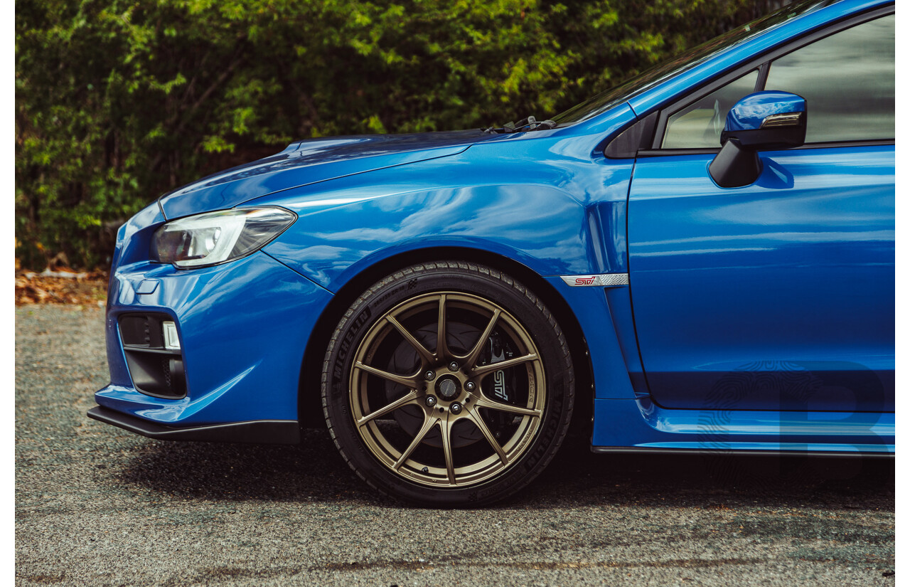 02/2015 Subaru WRX STi Premium (AWD) VA MY15 4d Sedan World Rally Blue Turbo 2.5L