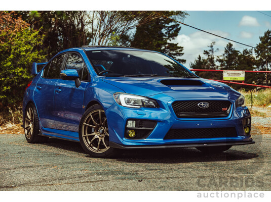 02/2015 Subaru WRX STi Premium (AWD) VA MY15 4d Sedan World Rally Blue Turbo 2.5L